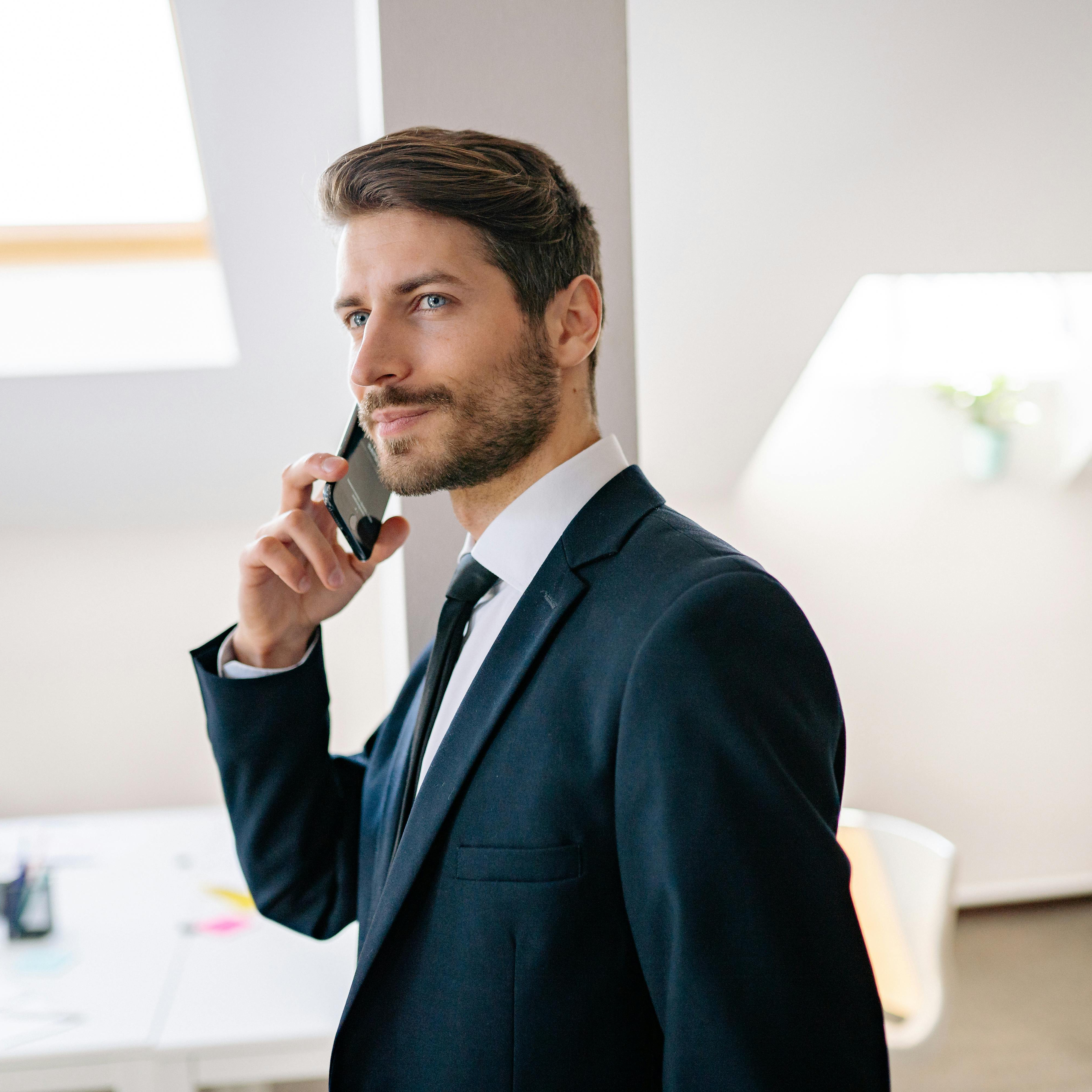 Guy on phone